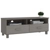 vidaXL TV Cabinet HAMAR Light Grey 106x40x40 cm Solid Wood Pine
