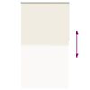 vidaXL Roller Blind Blackout Off White 130x210 cm Fabric Width 126.6 cm Polyester
