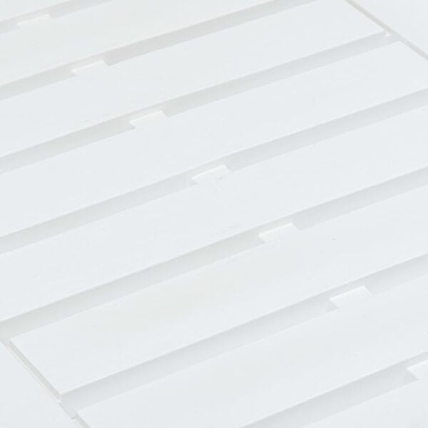 vidaXL Garden Table White 78x55x38 cm Plastic