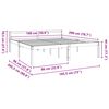 vidaXL Bed Frame with Headboard Wax Brown 180 x 200 cm Solid Pine Wood