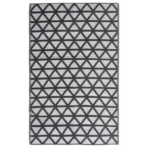 vidaXL Outdoor Rug ARAKIL Black 140x200 cm PP