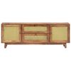 vidaXL TV Cabinet 124x29x45 cm Solid Mango Wood