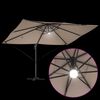 vidaXL Umbrella Taupe 351 x 250 x 253 cm Polyester and Aluminium