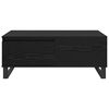 vidaXL Coffee Table Black Oak 90 x 50 x 36.5 cm Engineered Wood