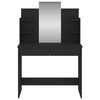 vidaXL Dressing Table with Mirror Black 96x39x142 cm