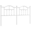 vidaXL Metal Replace Headboard White 180 cm