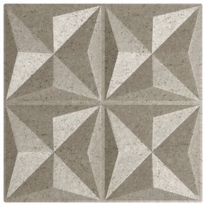 vidaXL Wall Panels 12 pcs Beton 50x50 cm XPS 3 m&sup2; Origami
