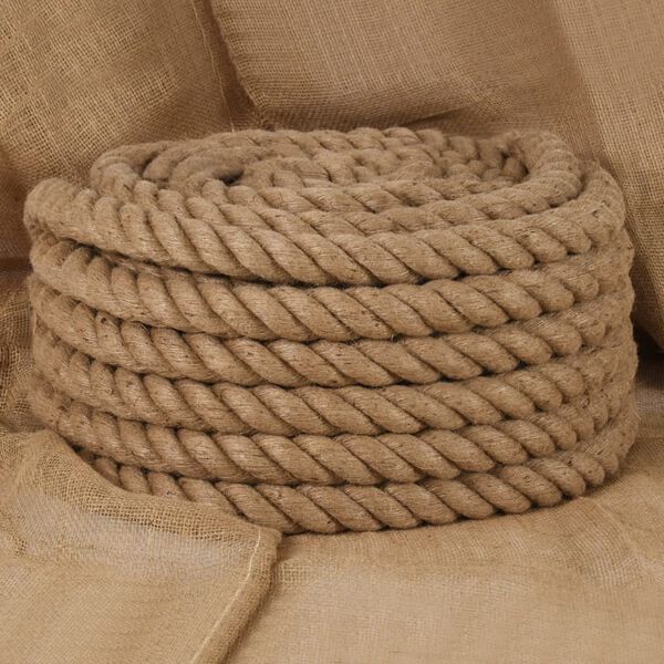 vidaXL Jute Rope 25 m Long 40 mm Thick