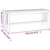 vidaXL Garden Bench 110 cm Solid Wood Eucalyptus