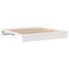 vidaXL Bed Frame without Mattress White 180x200 cm Super King Solid Wood Pine