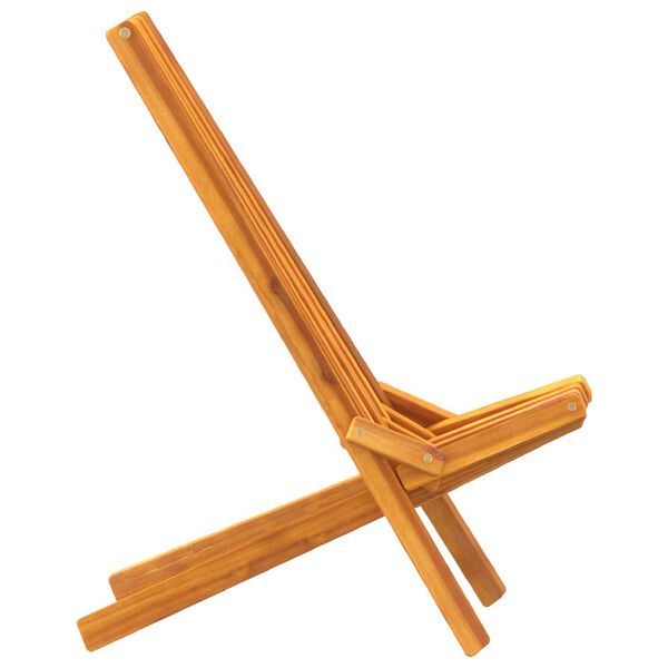 vidaXL Folding Garden Chairs 2 pcs Brown 56 x 69 x 84 m