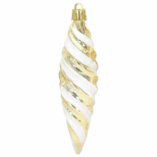 vidaXL Christmas Spiral Shape Ball 40 pcs Gold