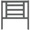 vidaXL Bed Headboard Grey 96x4x100 cm Solid Wood Pine