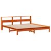 vidaXL Bed Frame without Mattress Wax Brown 180x200 cm Super King Solid Wood Pine