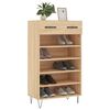 vidaXL Shoe Cabinet Sonoma Oak 60x35x105 cm Engineered Wood