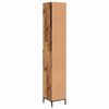 vidaXL Bathroom Cabinet with Drawer Old Wood 31.5 x 33 x 190 cm