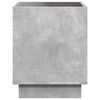 vidaXL Bedside Table with Infinity LED Concrete Grey 40x40x50 cm