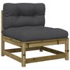 vidaXL 7 Piece Garden Sofa Set with Cushions Impregnated Wood Pine