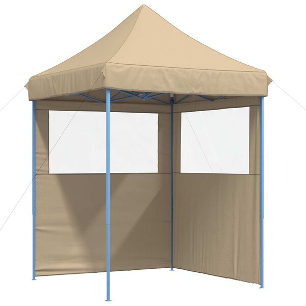 vidaXL Party Tent Folding Beige 200 x 200 x 306 cm Oxford Fabric