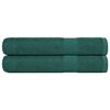 vidaXL Towels 2 pcs Green 100x200 cm 360 gsm 100% Cotton
