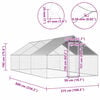 vidaXL Outdoor Chicken Cage 2.75x6x1.92 m Galvanised Steel