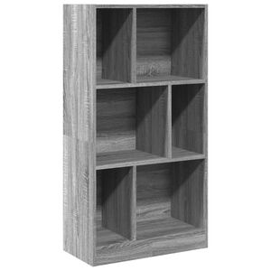 vidaXL Bookcase Grey Sonoma 57x28.5x107.5 cm Engineered Wood