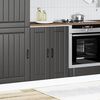 vidaXL Sink Base Cabinet Lucca Black Engineered Wood