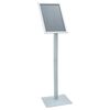 vidaXL Pedestal Poster Stand Silver 32 x 27 x 119 cm Cast Iron