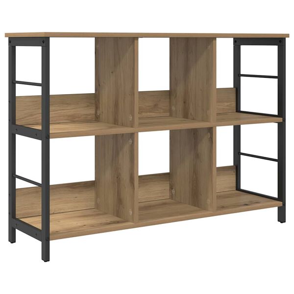 vidaXL Bookshelf Artisan Oak 102 x 32 x 72.5 cm Engineered Wood
