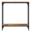 vidaXL Console Table Old Wood 75 x 22.5 x 75 cm Engineered Wood
