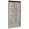 vidaXL String Curtains 2 pcs 100x250 cm Brown