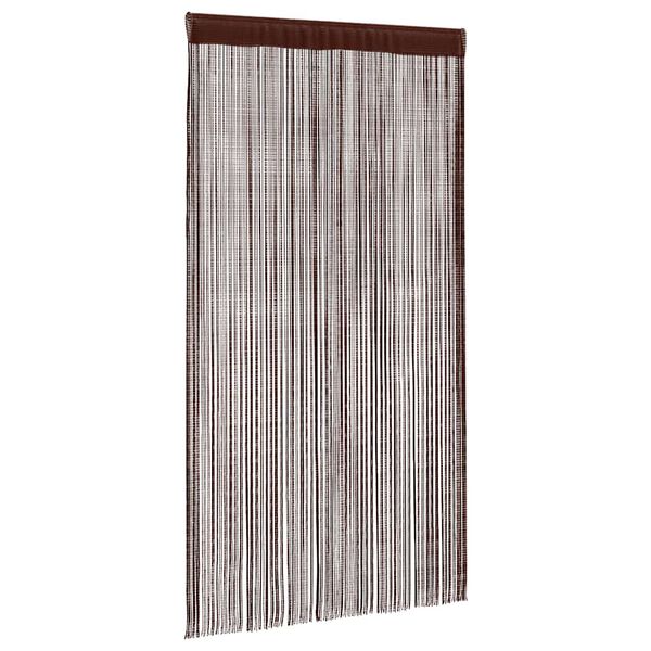 vidaXL String Curtains 2 pcs 100x250 cm Brown