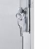 vidaXL Garden Gate with Lock Silver 96 x 180 cm Stainless Steel