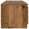 vidaXL TV Cabinet with LED Lights Old Wood 140x40x36 cm Engineered Wood