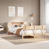 vidaXL Bookcase Bed without Mattress 120x190 cm Small Double Solid Wood Pine