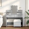 vidaXL Dressing Table with LED Concrete Grey 100x40x130 cm
