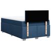 vidaXL Box Spring Bed with Mattress Blue 120x200 cm Fabric