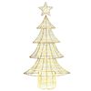 vidaXL Christmas Tree with 160 LEDs Warm white 151 cm PET