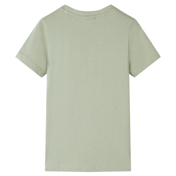 Kids' T-shirt with Short Sleeves Light Khaki 128