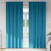 vidaXL Blackout Curtains with Rings 2 pcs Turquoise 225 x 140 cm