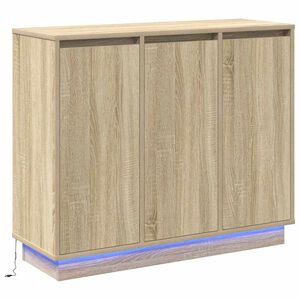 vidaXL Sideboard with Shelf Sonoma Oak 90 x 32 x 75 cm Engineered wood