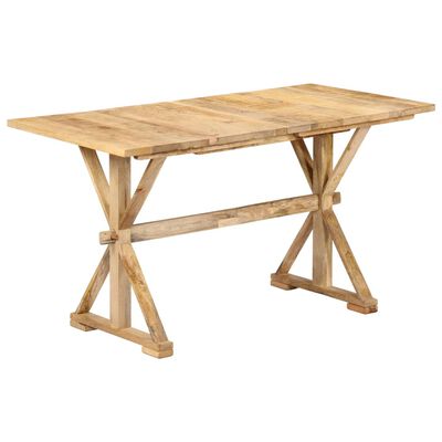 vidaXL Dining Table 118x58x76 cm Solid Mango Wood