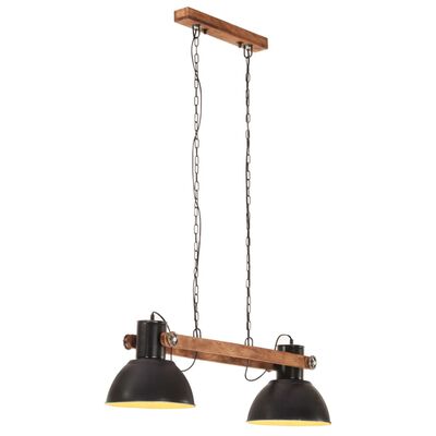 vidaXL Industrial Hanging Lamp 25 W Black 109 cm E27