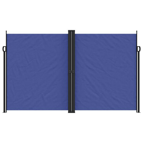 vidaXL Retractable Side Awning Blue 200x1000 cm