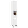 vidaXL Bathroom Cabinet with Drawer with Door White 31.5 x 33 x 190 cm