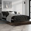 vidaXL Bed Frame without Mattress Black 120x190 cm Small Double Engineered Wood