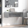 vidaXL Wall-Mounted Desk Grey Sonoma 100 x 45 x 30 cm Engineered Wood