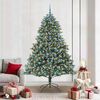 vidaXL Artificial Christmas Tree with 300 LEDs with Stand Green 210 cm