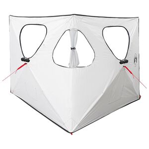 vidaXL Hunting Tent 145 x 145 x 150 cm White Blackout