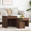 vidaXL Nesting Tables 3 pcs Brown Oak Engineered Wood
